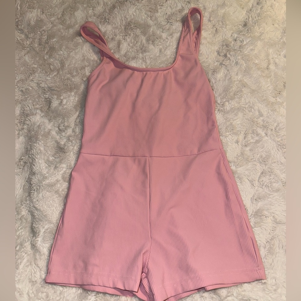 Edikted open back ripped romper size S